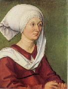 Albrecht Durer Portrat der Barbara Durer, geb. Holper oil painting on canvas